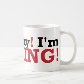 Go Away! I'm Fishing! - Red Coffee Mug