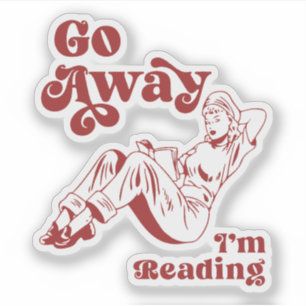 Go away I'm reading Vintage women reading