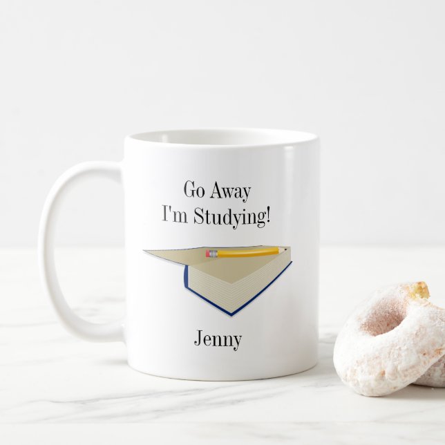 Go away I'm Studying Coffee Mug (With Donut)