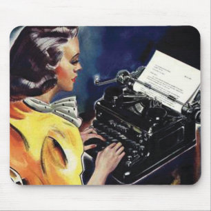 Go away! I'm writing! Mouse Mat