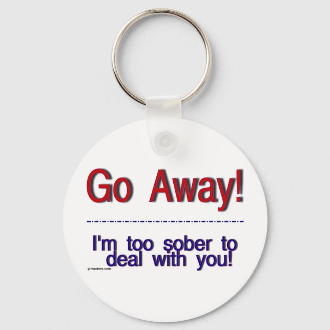 go away key ring (Front)
