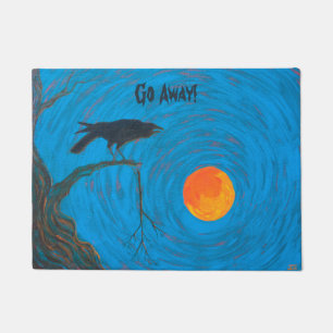 Go Away Raven Doormat