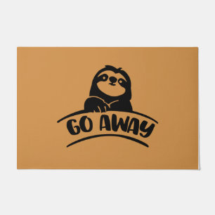 Go Away Sloth Mat, Personalised Funny New Home Doormat