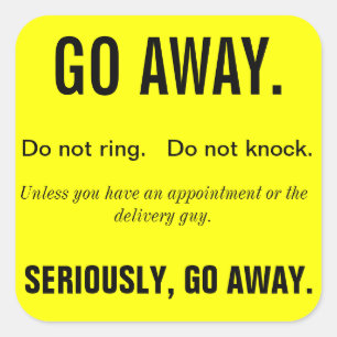 GO AWAY Sticker