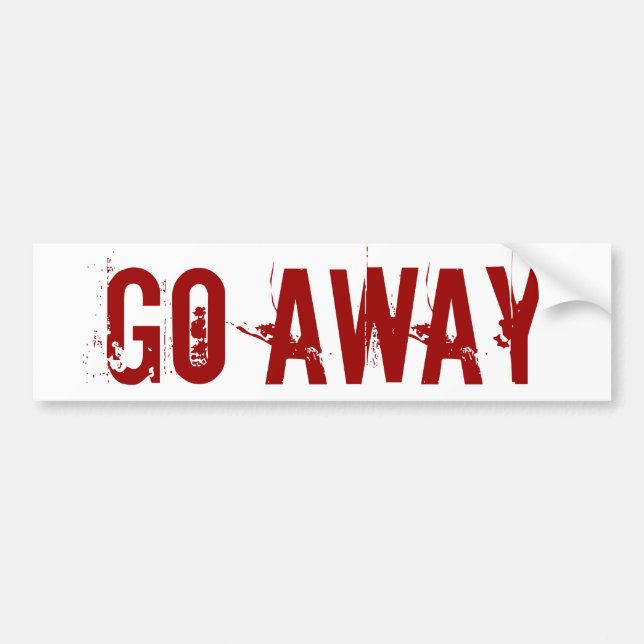 GO AWAY STICKER (Front)
