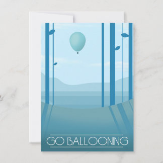 Go Ballooning Invitation
