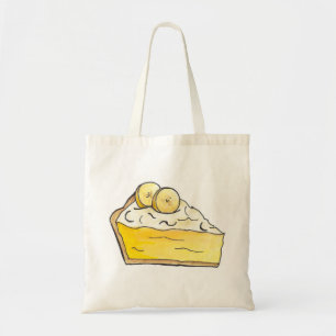 Go Bananas Banana Cream Pie Slice Bakery Foodie Tote Bag