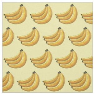 Go Bananas Yellow Banana Fruit Bunch Fabric