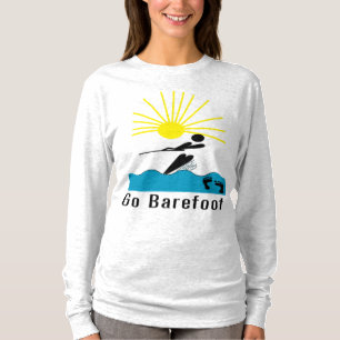 Go Barefoot - Barefoot Water Skiing T-Shirt