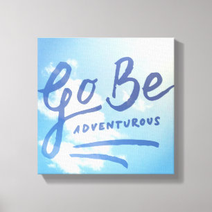 Go Be Adventurous Sky Canvas Print