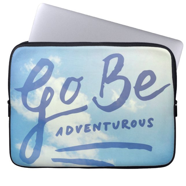 Go Be Adventurous Sky Laptop Sleeve (Front)