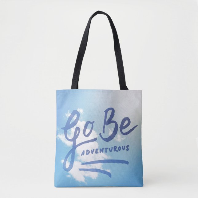 Go Be Adventurous Sky Tote Bag (Front)