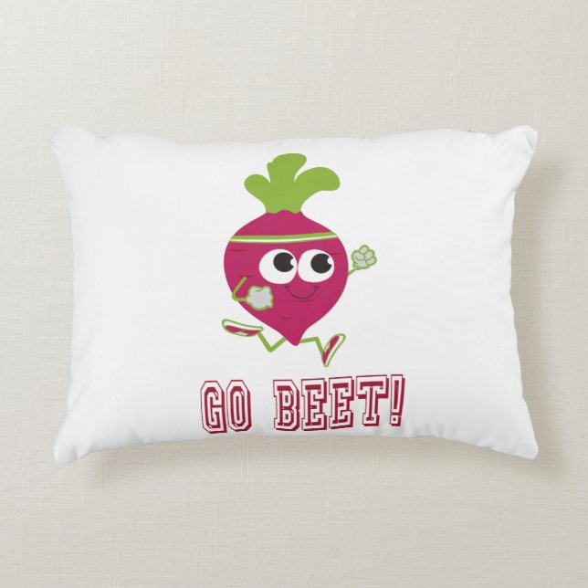 Go Beet Decorative Cushion (Front)
