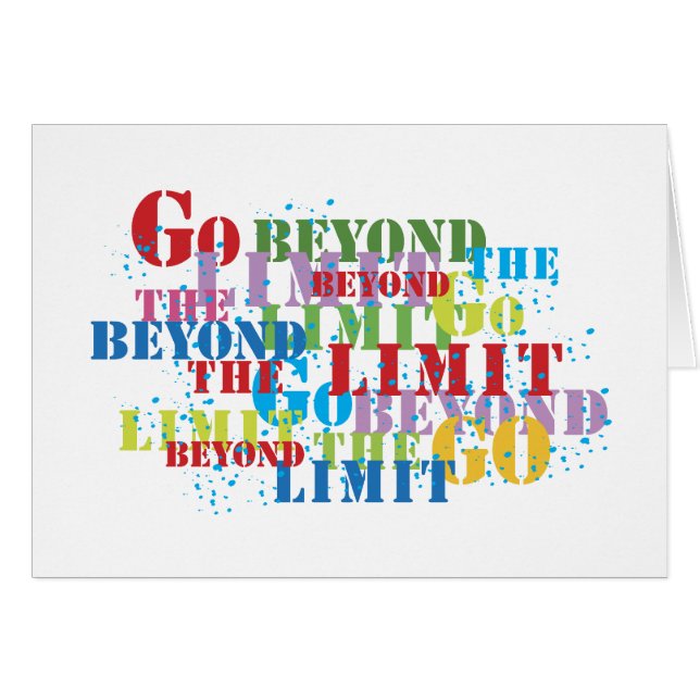 Go Beyond The Limit (Front Horizontal)