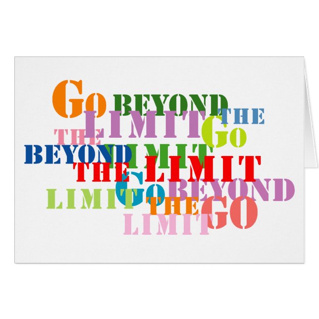 Go Beyond the Limit (Front Horizontal)