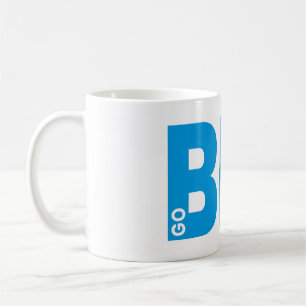 Go Big Motivational Quote Blue Coffee Mug