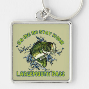 Go Big or Stay Home Key Ring