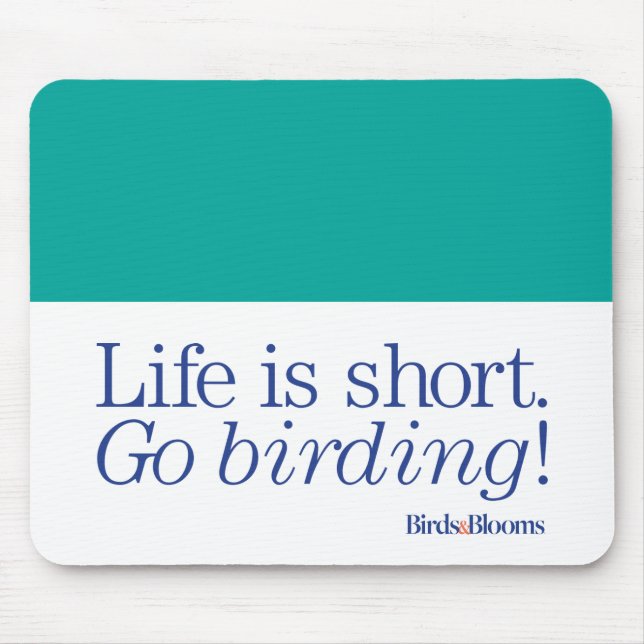 Go Birding! Mouse Mat (Front)