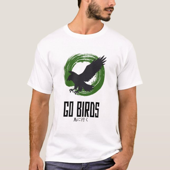 Go Birds Japanese Style T-Shirt (Front)