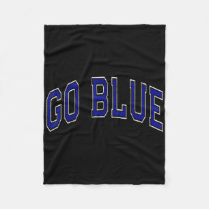 Go Blue Summer Camp Team Competition Colour Event Fleece Blanket