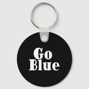 Go Blue Team Spirit Gear Color War Royal Blue Wins Key Ring