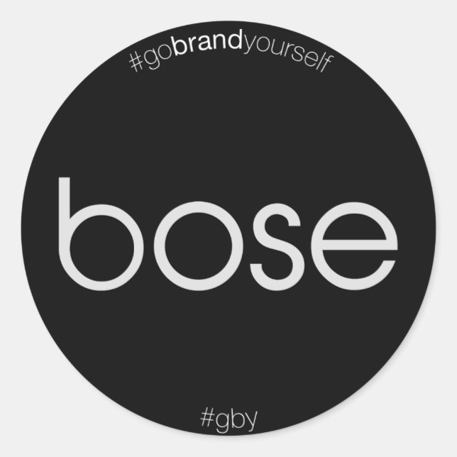 Go Brand Yourself Classic Round Sticker (Front)