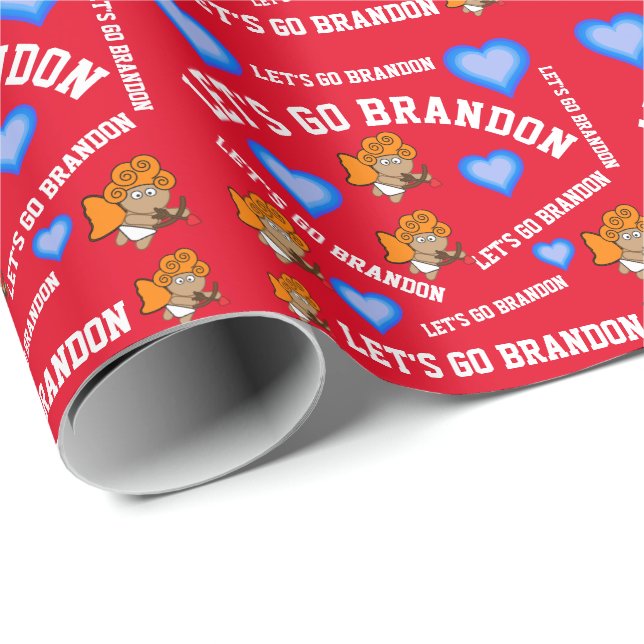 GO BRANDON CUPID VALENTINE'S DAY  WRAPPING PAPER (Roll Corner)