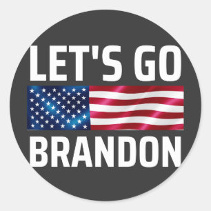 go brandon lets go brandon classic round sticker
