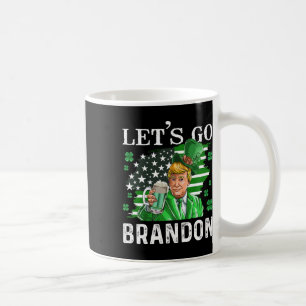 Go Brandon St Patrick's Day Trump Beer And America Coffee Mug