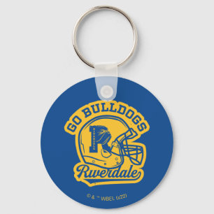 Go Bulldogs Football Helmet Icon Key Ring