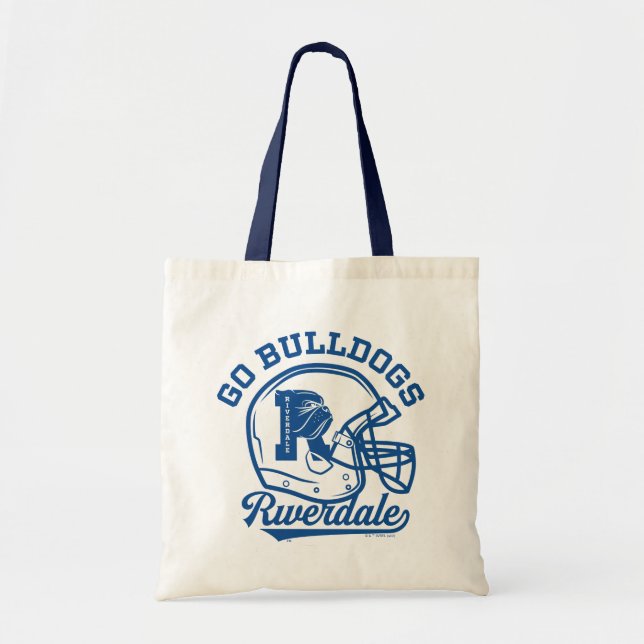 Go Bulldogs Football Helmet Icon Tote Bag (Front)