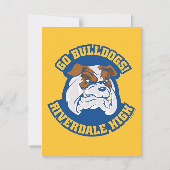 Go Bulldogs - Riverdale High Card (Front)