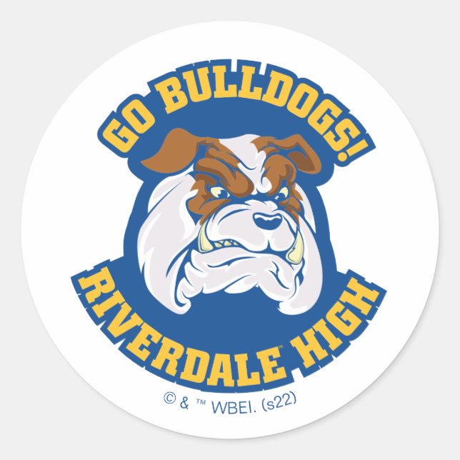 Go Bulldogs - Riverdale High Classic Round Sticker (Front)