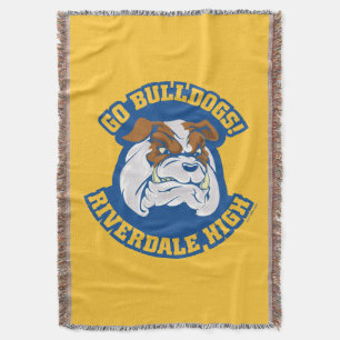 Go Bulldogs - Riverdale High Throw Blanket