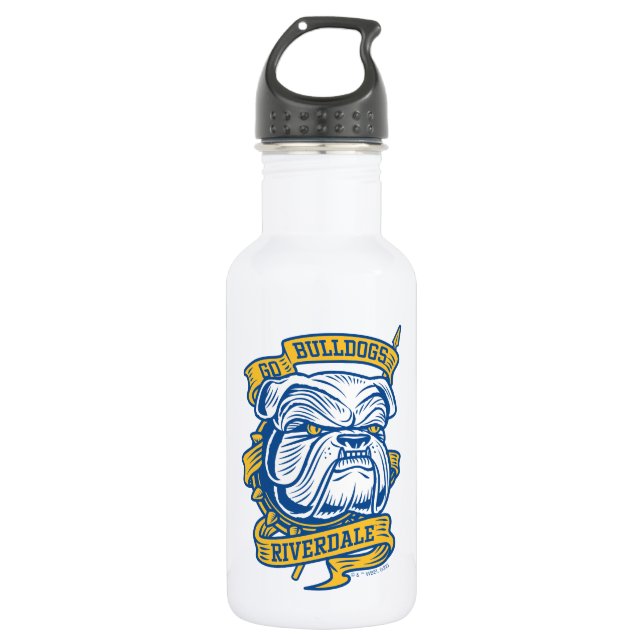 Go Bulldogs - Riverdale Mascot Banner 532 Ml Water Bottle (Front)
