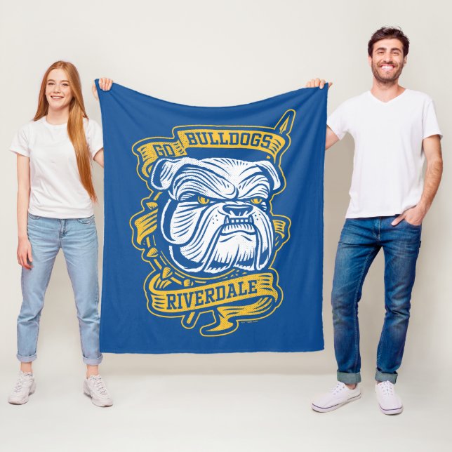 Go Bulldogs - Riverdale Mascot Banner Fleece Blanket (In Situ)