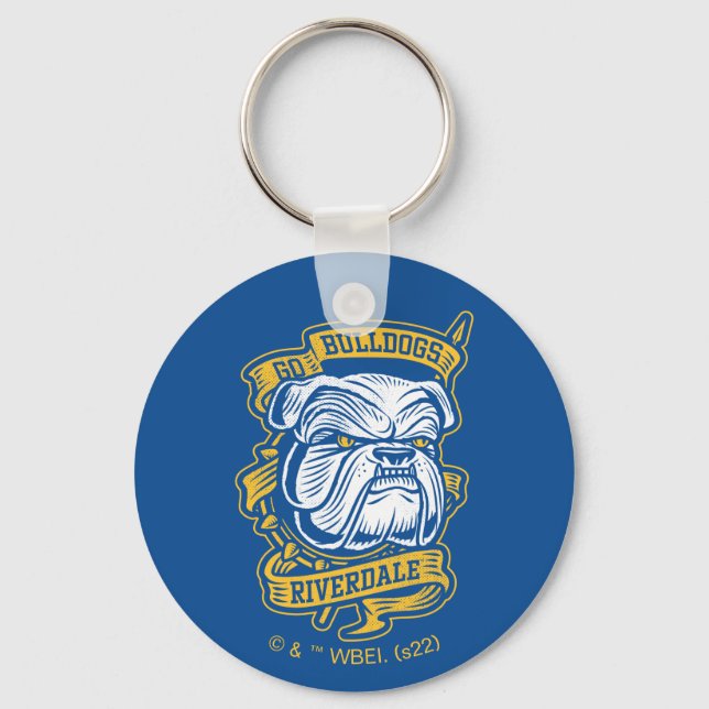 Go Bulldogs - Riverdale Mascot Banner Key Ring (Front)