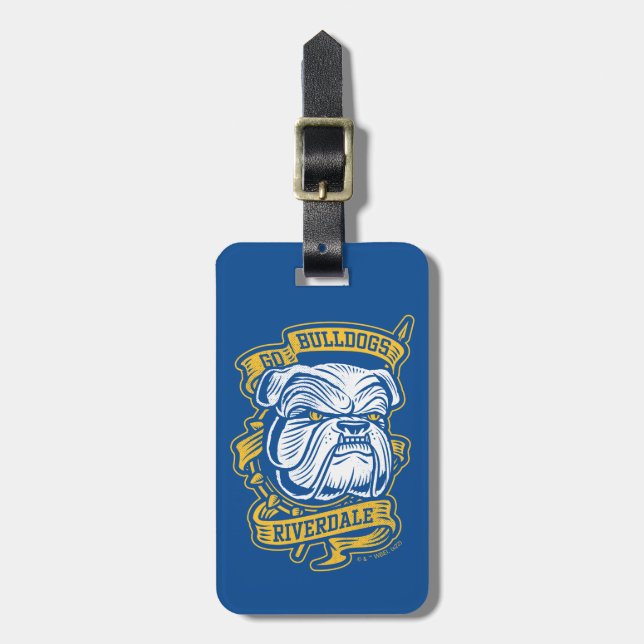 Go Bulldogs - Riverdale Mascot Banner Luggage Tag (Front Vertical)