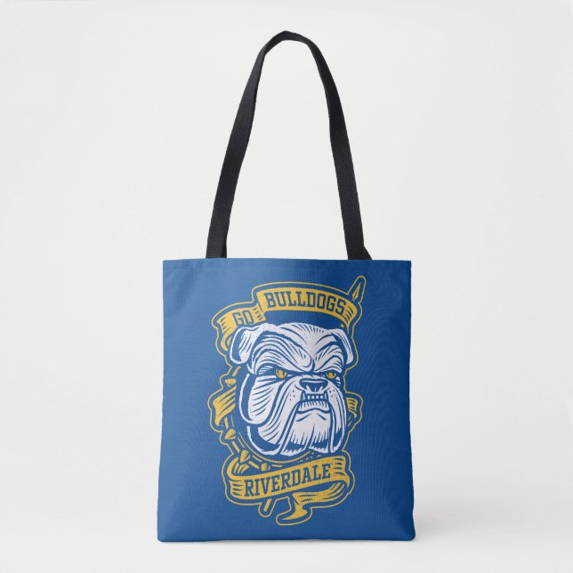 Go Bulldogs - Riverdale Mascot Banner Tote Bag (Front)