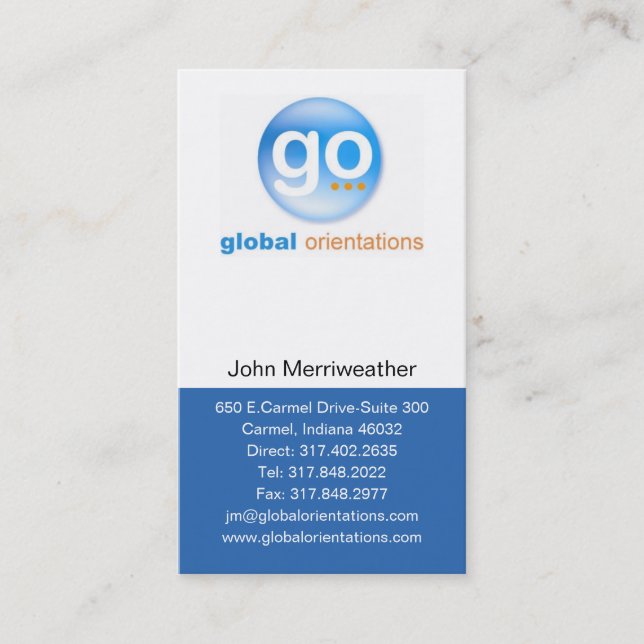 GO Business Card (Front)