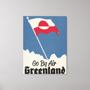 Go By Air Greenland Canvas Print