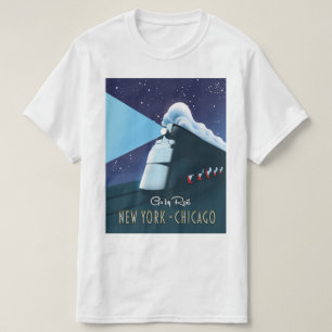 "Go by rail" New York - Chicago T-Shirt