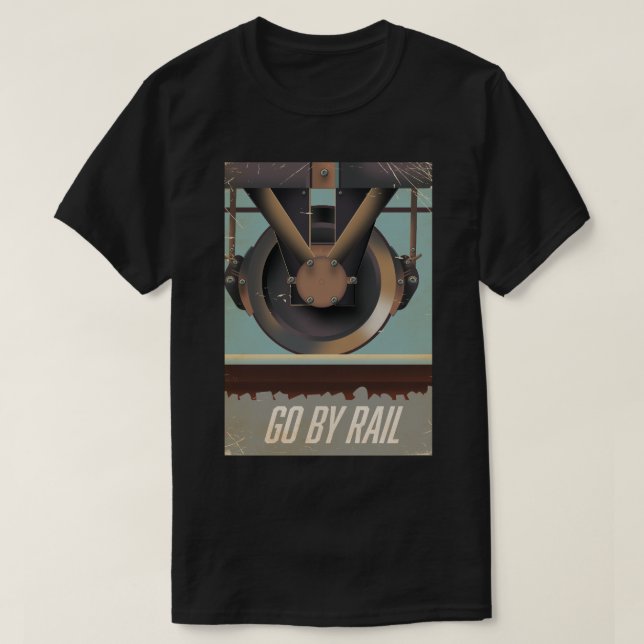 Go By Train T-Shirt (Design Front)