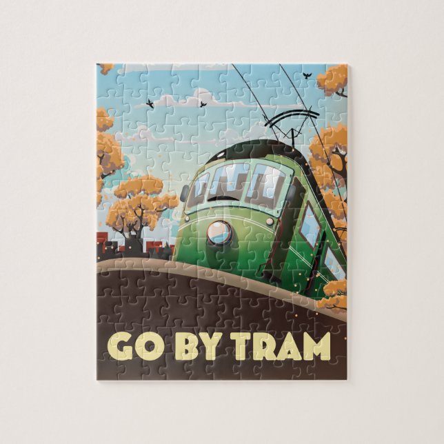 Go By Tram Jigsaw Puzzle (Vertical)