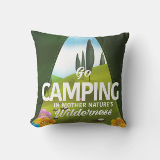 Go Camping In mother nature's wilderness Cushion