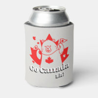 Go Canada Eh? Funny Canadian Bear with Flag