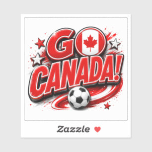 GO CANADA Patriotic Soccer Fan Canadian