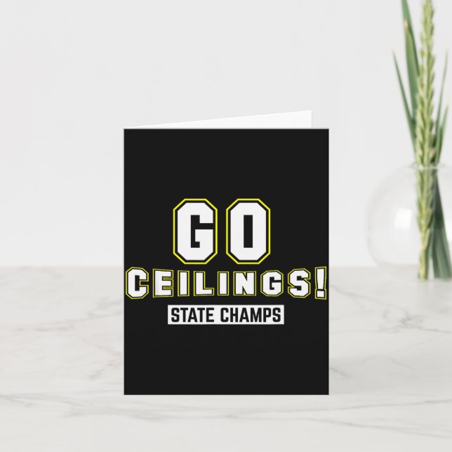 Go Ceilings Ceiling Fan Funny Halloween Costume Sh Card (Front)