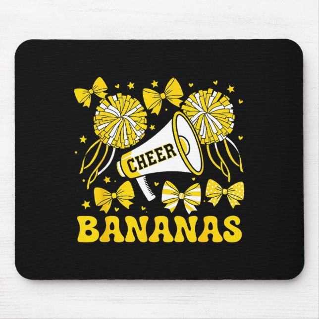 Go Cheer Bananas School Srts Fan Team Srit Name  Mouse Mat (Front)