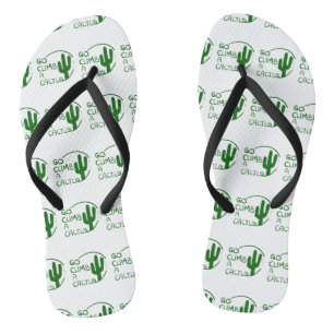 Go Climb a Cactus Flip Flops